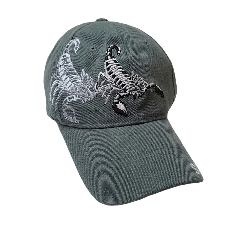Blue Ocean Scorpion Embroidered Cap
